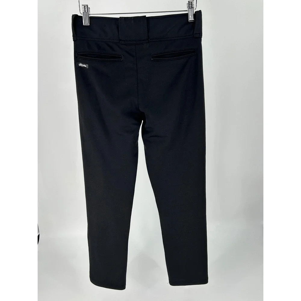 Adidas Mens Climalite Baseball Pants Black Athletic Trousers Medium Reinforced